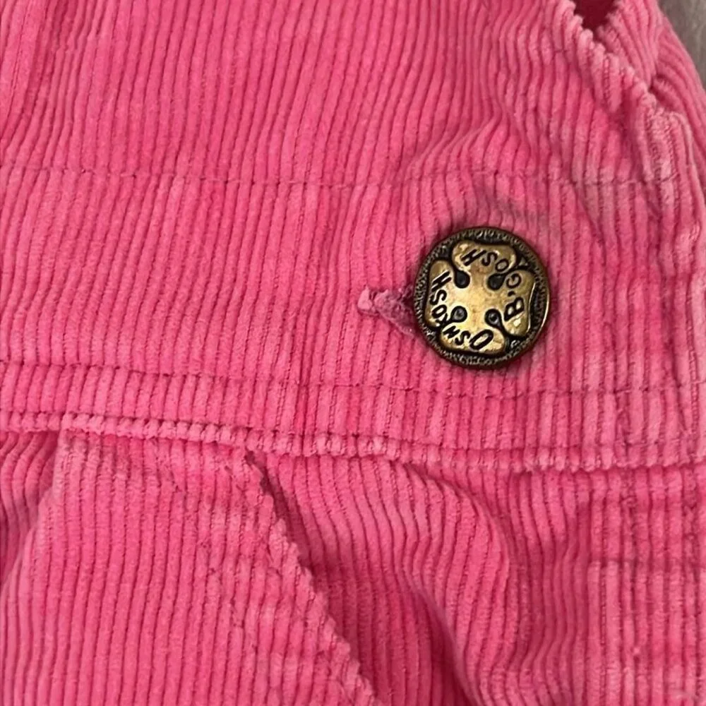 Carter Pink Corduroy Overalls 18MTH Snap Crotch Toddler  ***EUC Condition: SEE P